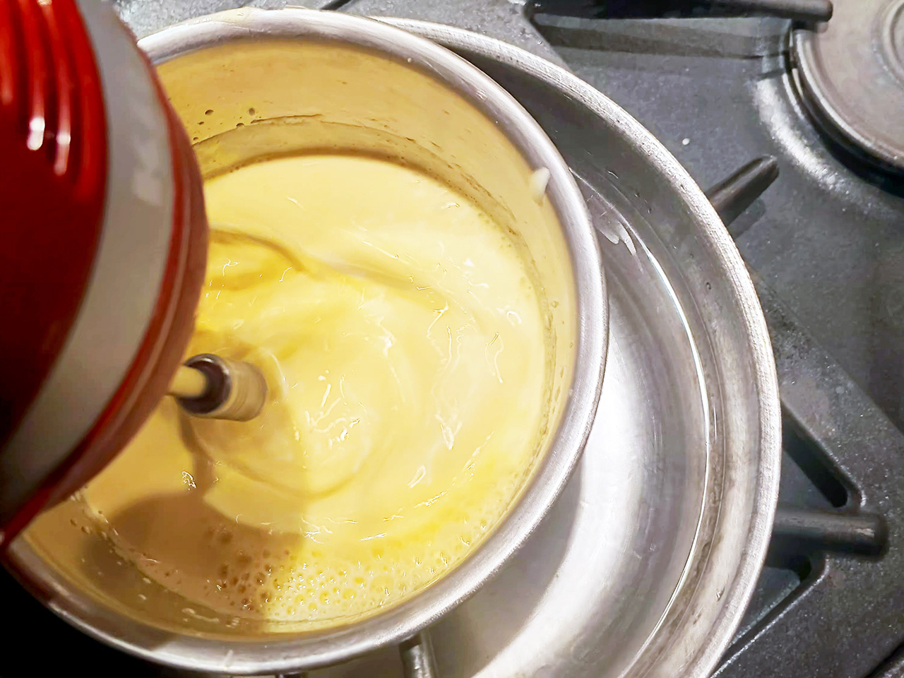 Préparation du zabaione sicilien