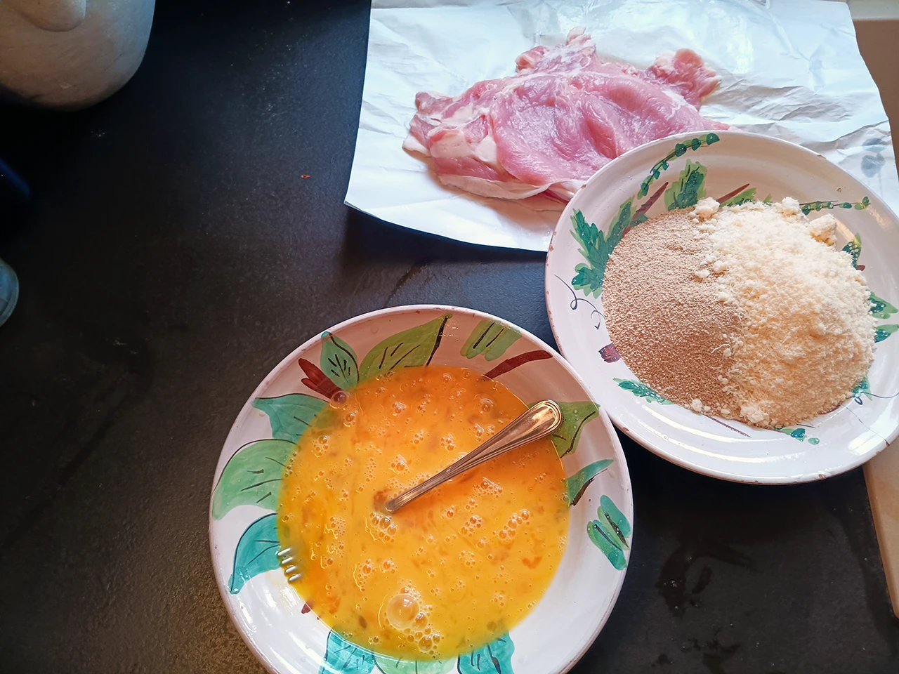 Ingrédients pour la cotoletta alla milanese